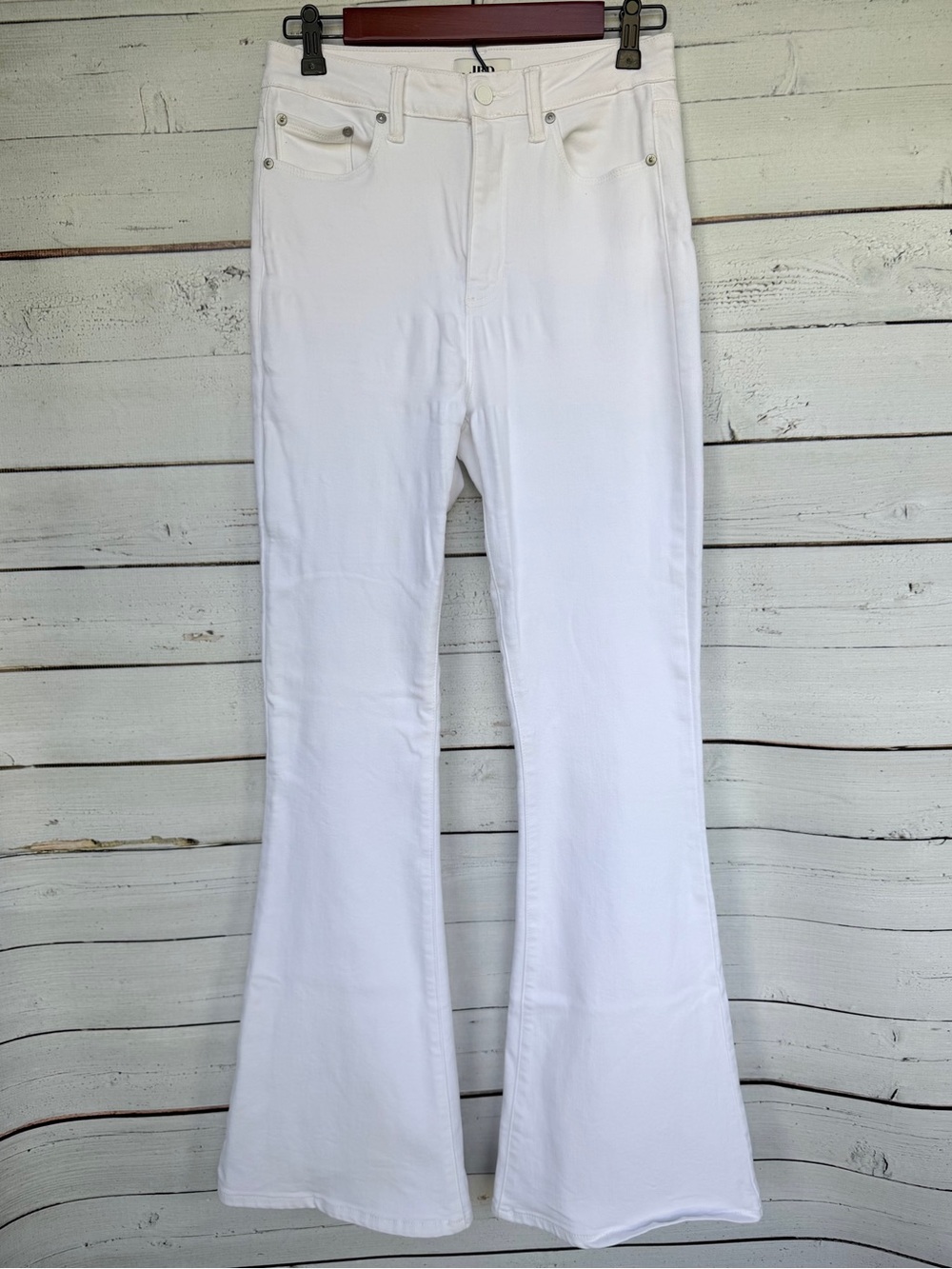 Just Black Denim High Rise Flare Wide Bell Bottom Jeans - Size 28